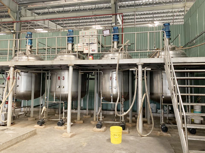 Manufacturing equipment of chemicals in Vietnam factory